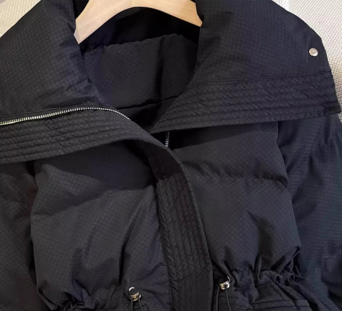 Winter Short Stand Collar Thicken Bread Jacket Puffer Ottwear Women's Jacket Drawstring Cotton-padded Clothes Down Coat Parkas